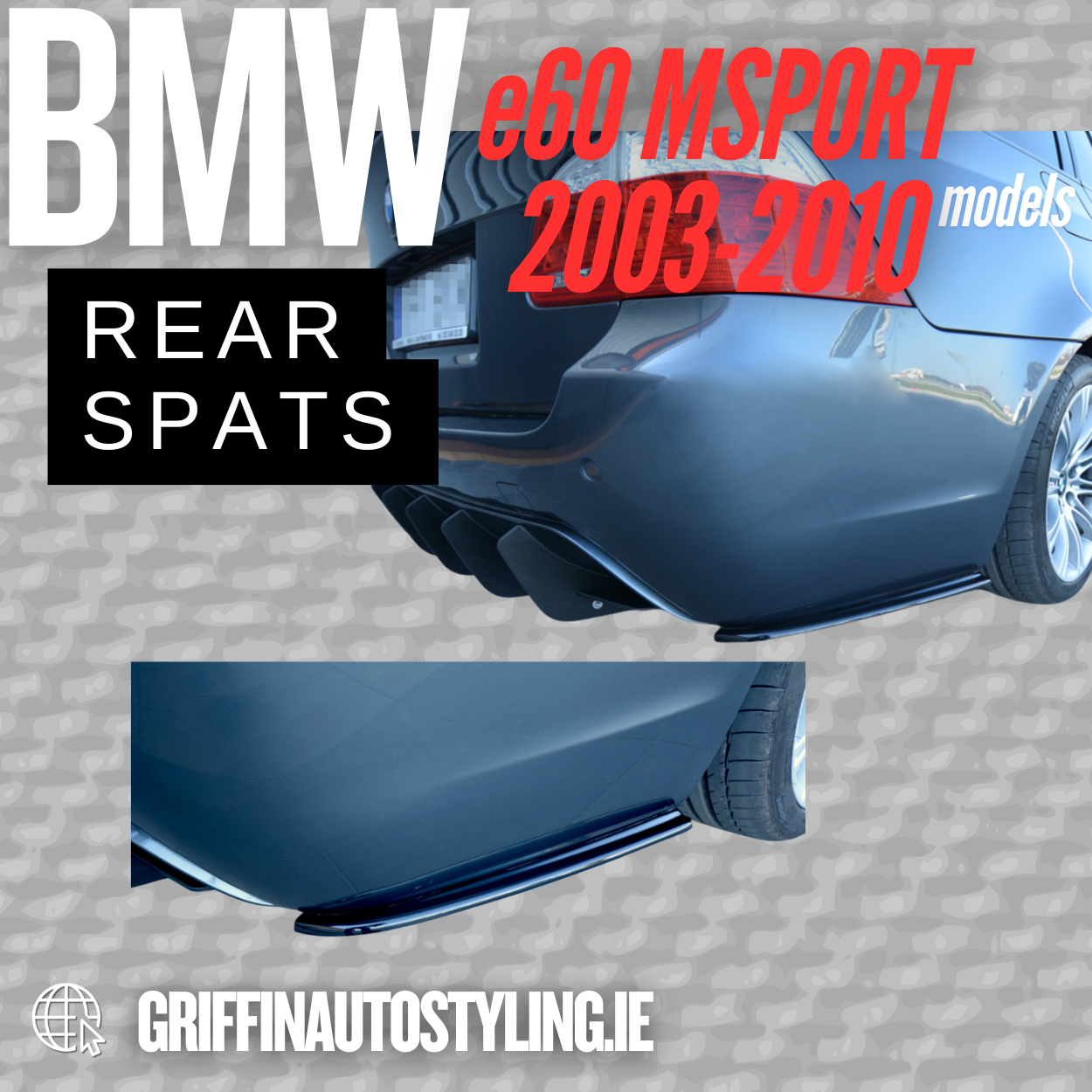 BMW E60 Msport Rear Spats – Maxton Design