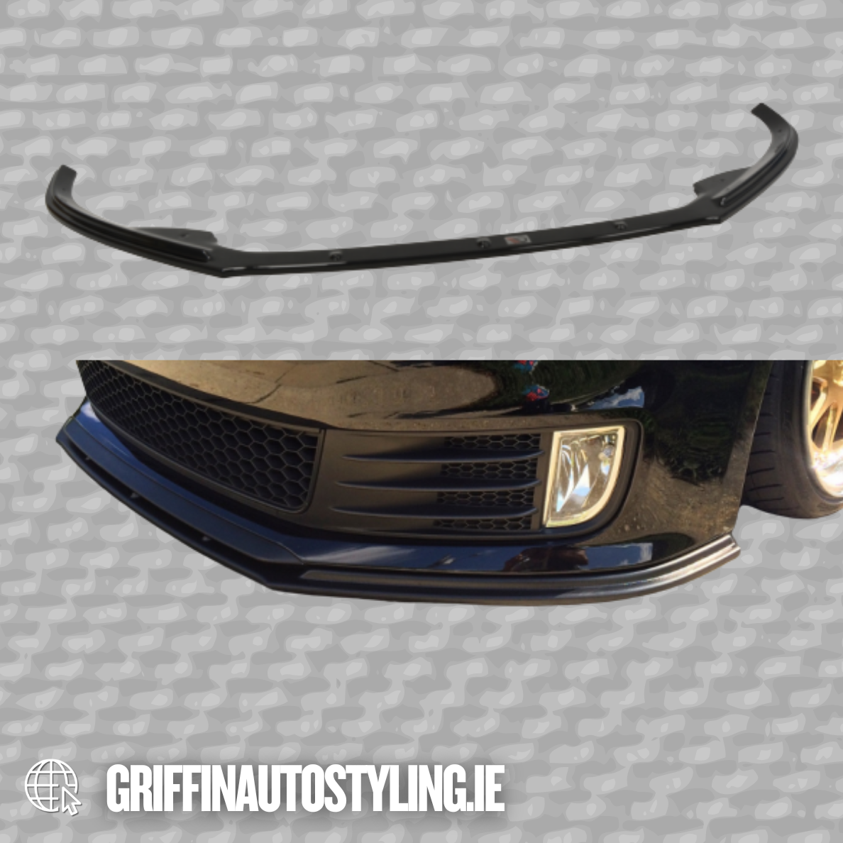Maxton Design VW Jetta 11-14 GLI Bumper Front Lip Gloss Black