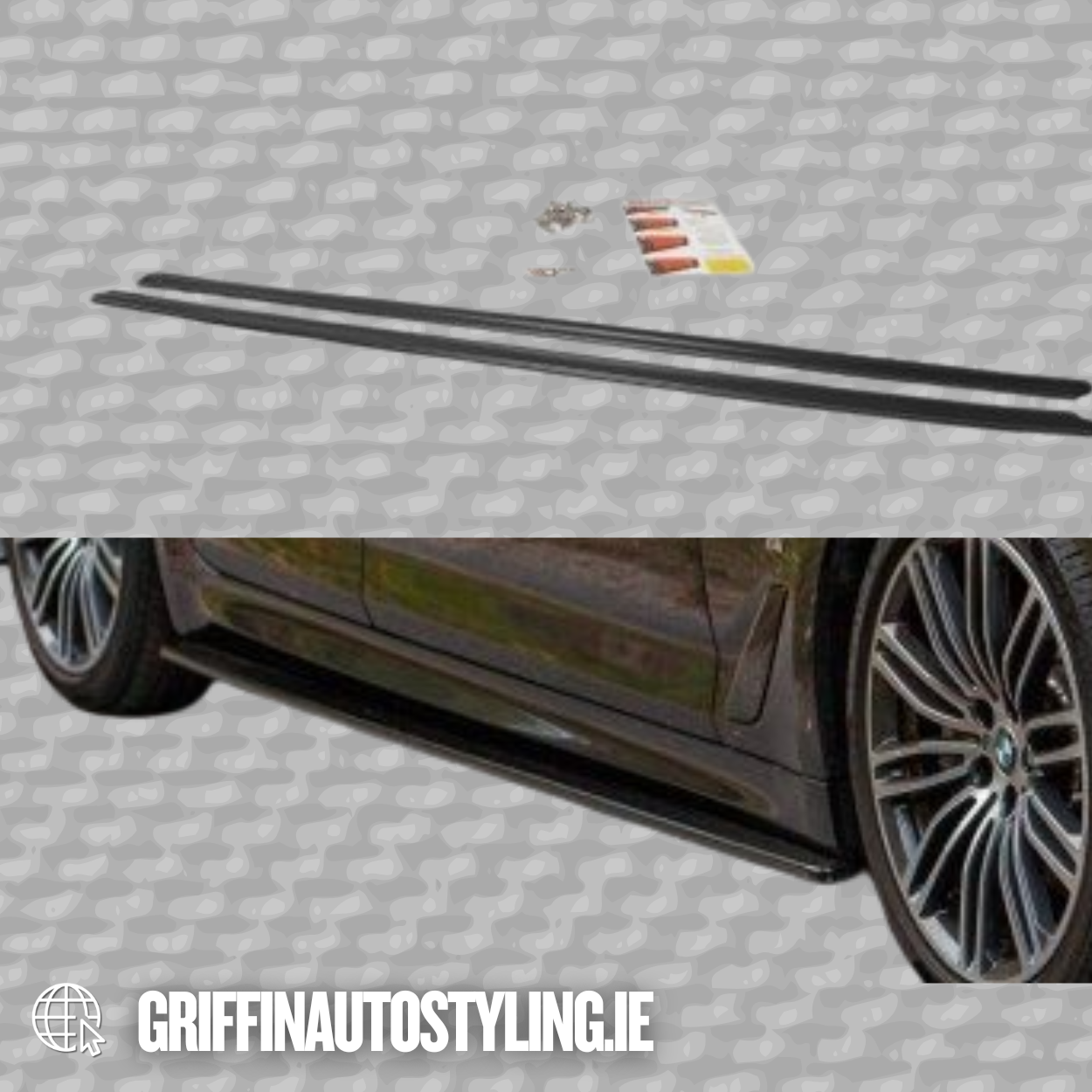 Maxton Design BMW G30 Msport Side Skirt Extensions – Gloss