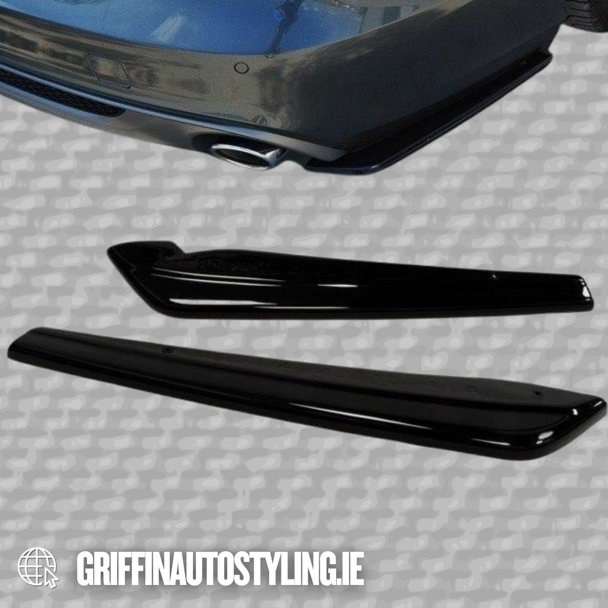 Maxton Design Audi A6 C7 S-Line 2011-2014 Rear Spats – Gloss Black