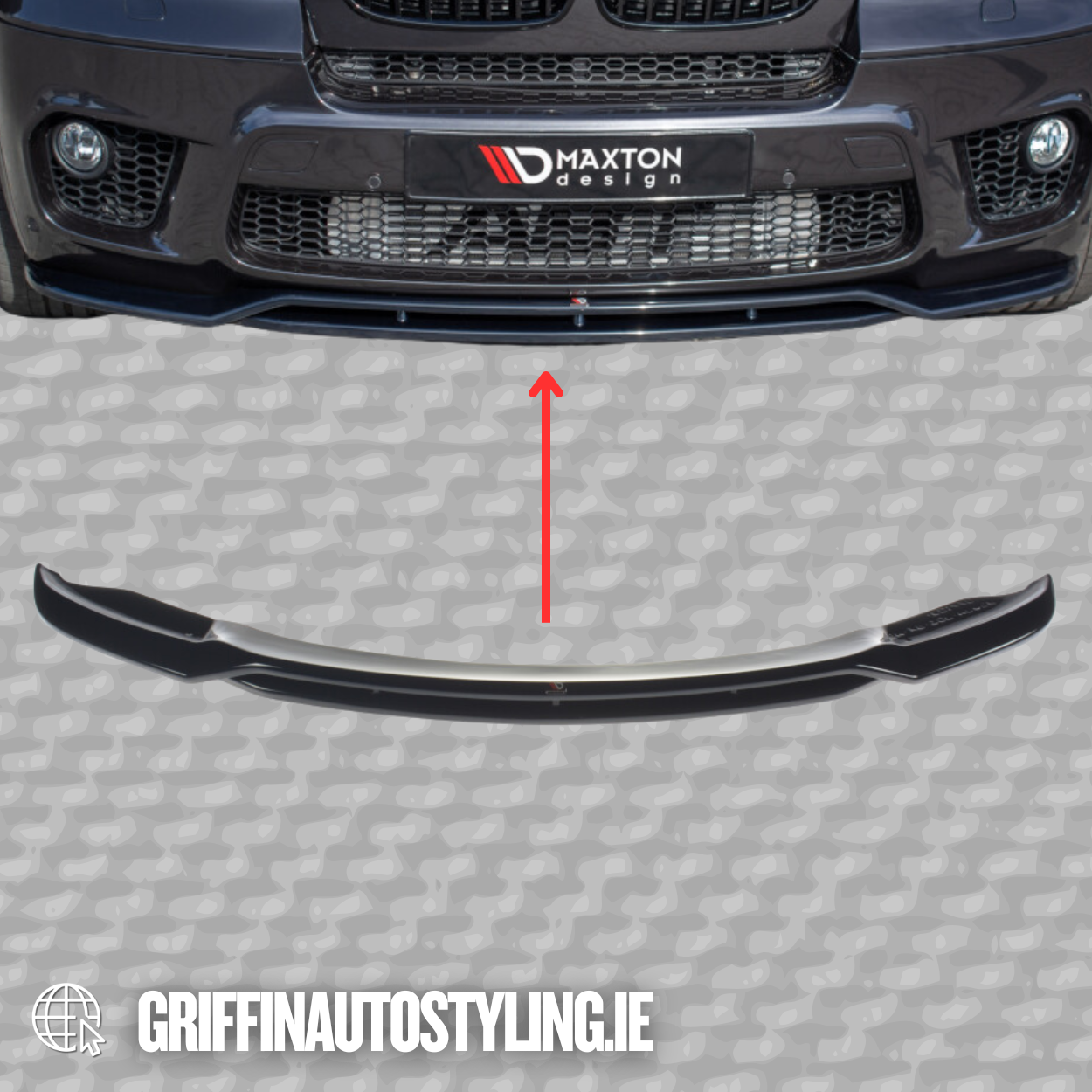 Maxton Design BMW X5 E70 Msport 2010-2013 Front Lip – GLOSS BLACK