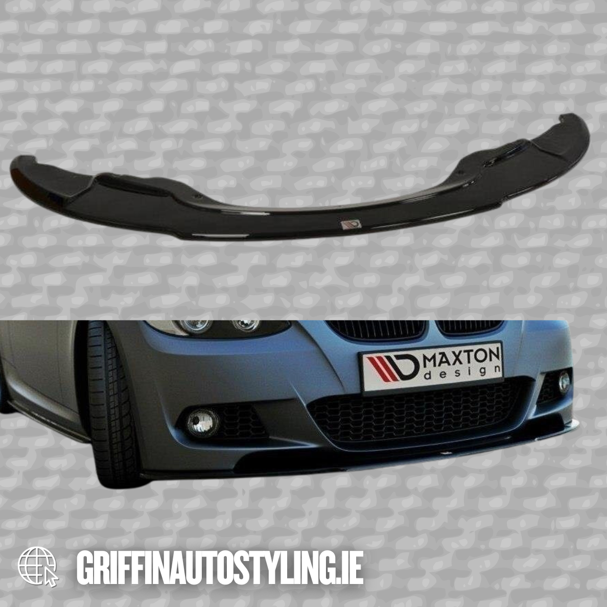 Maxton Design BMW E92 2005-2009 (MTEC) V2 Front Lip – Gloss Black