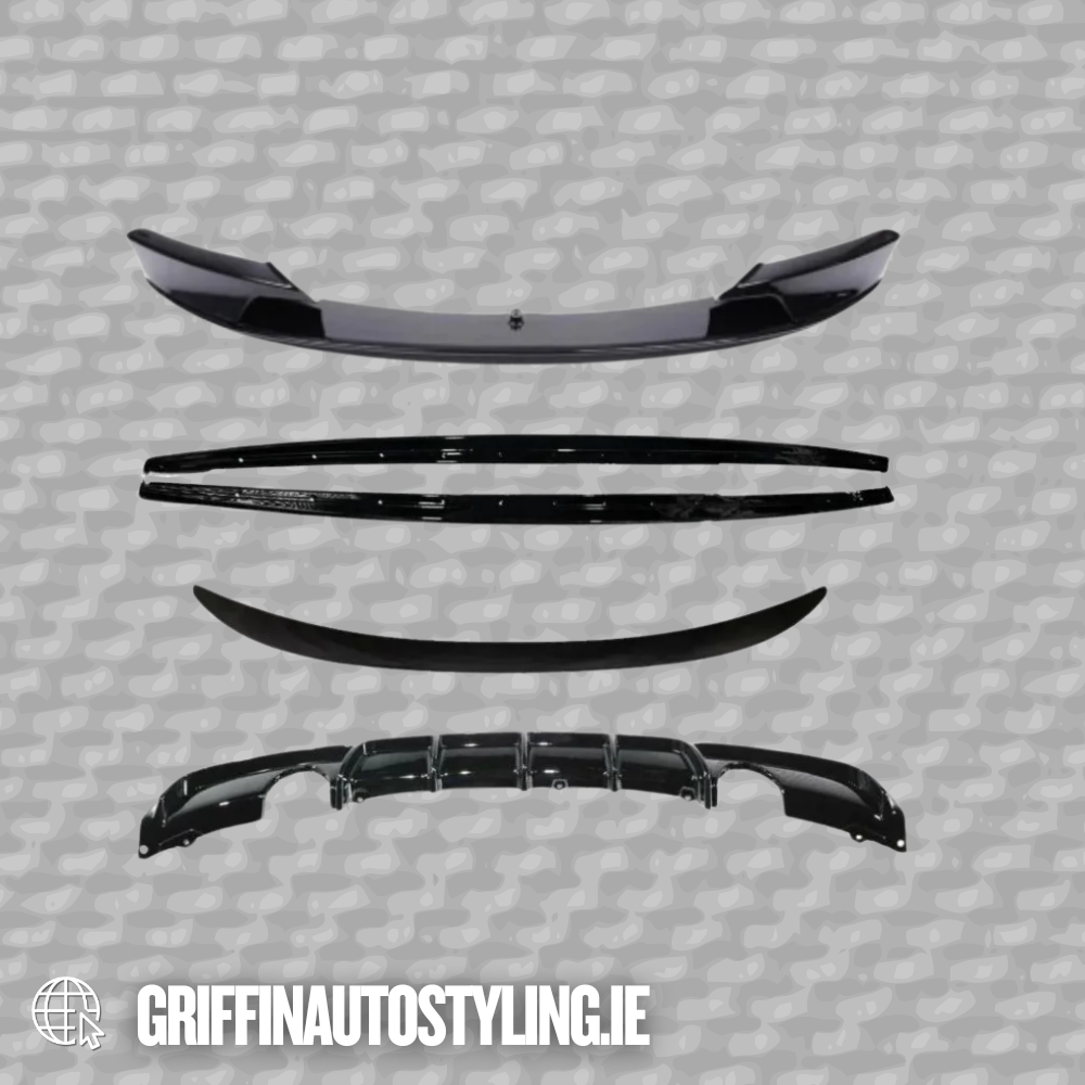 BMW 3 Series F30 M Sport 2012-2018 Gloss Black Full Aero Body Kit