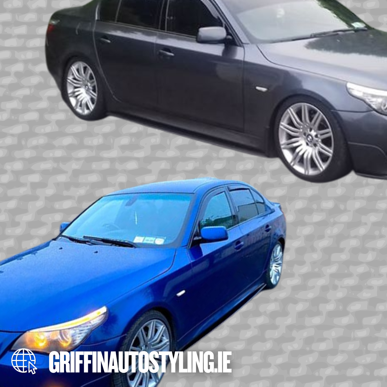 Maxton Design BMW E60 Msport Side Skirt Extensions – Gloss Black