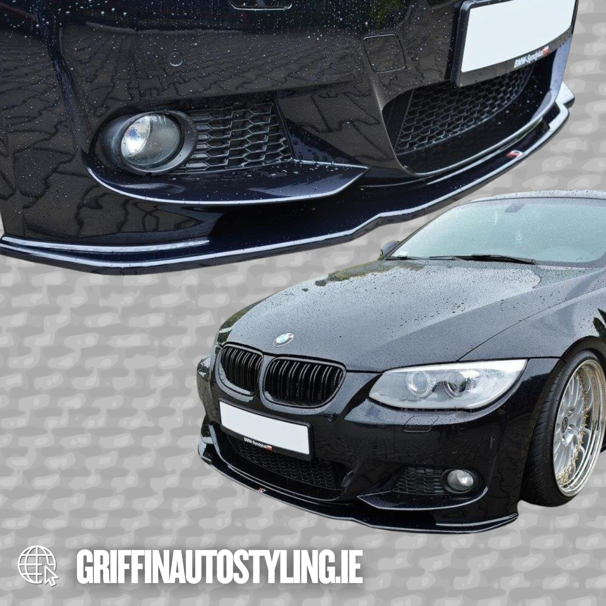 Maxton Design BMW E92 LCI 2009+ M Sport V2 Front Lip – Gloss Black