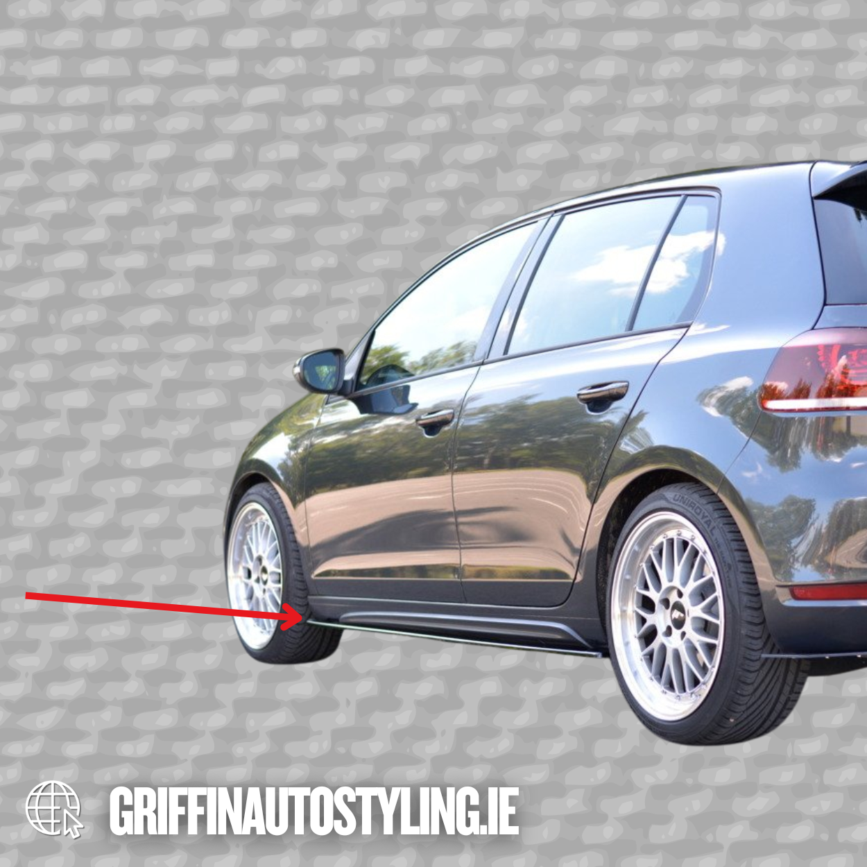 Maxton Design VW Golf 6 GTi / GTD Side Skirt Extensions
