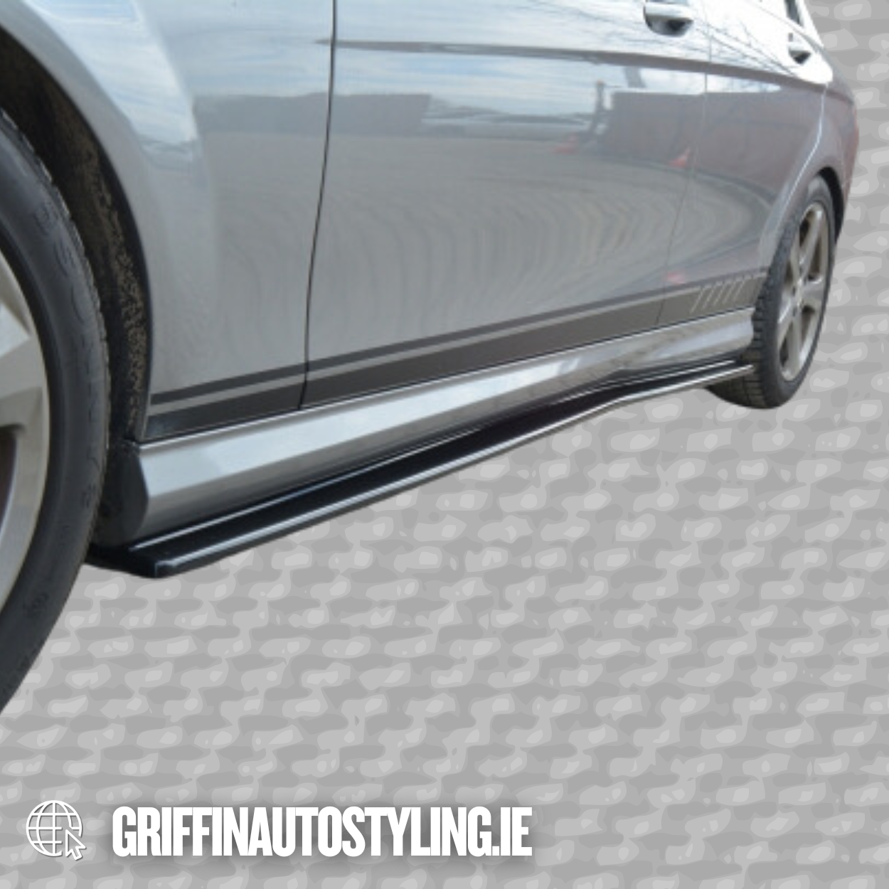 Maxton Design Side Skirt for Mercedes W204 AMG Line