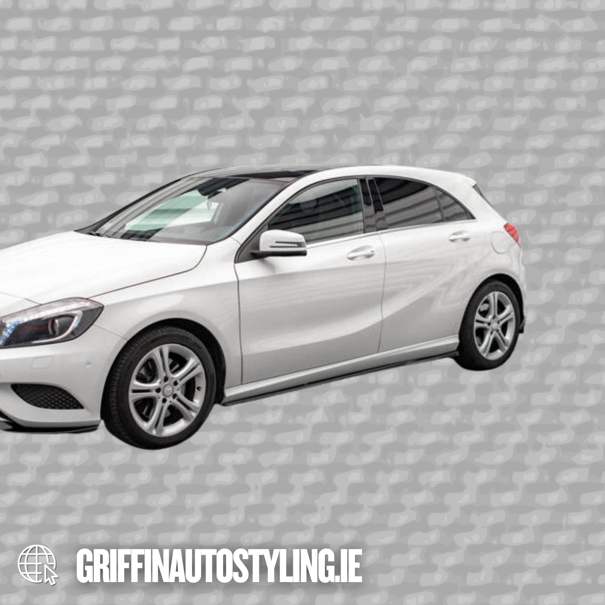 Maxton Design Mercedes A-Class W176 Side Skirt Extensions – Gloss Black