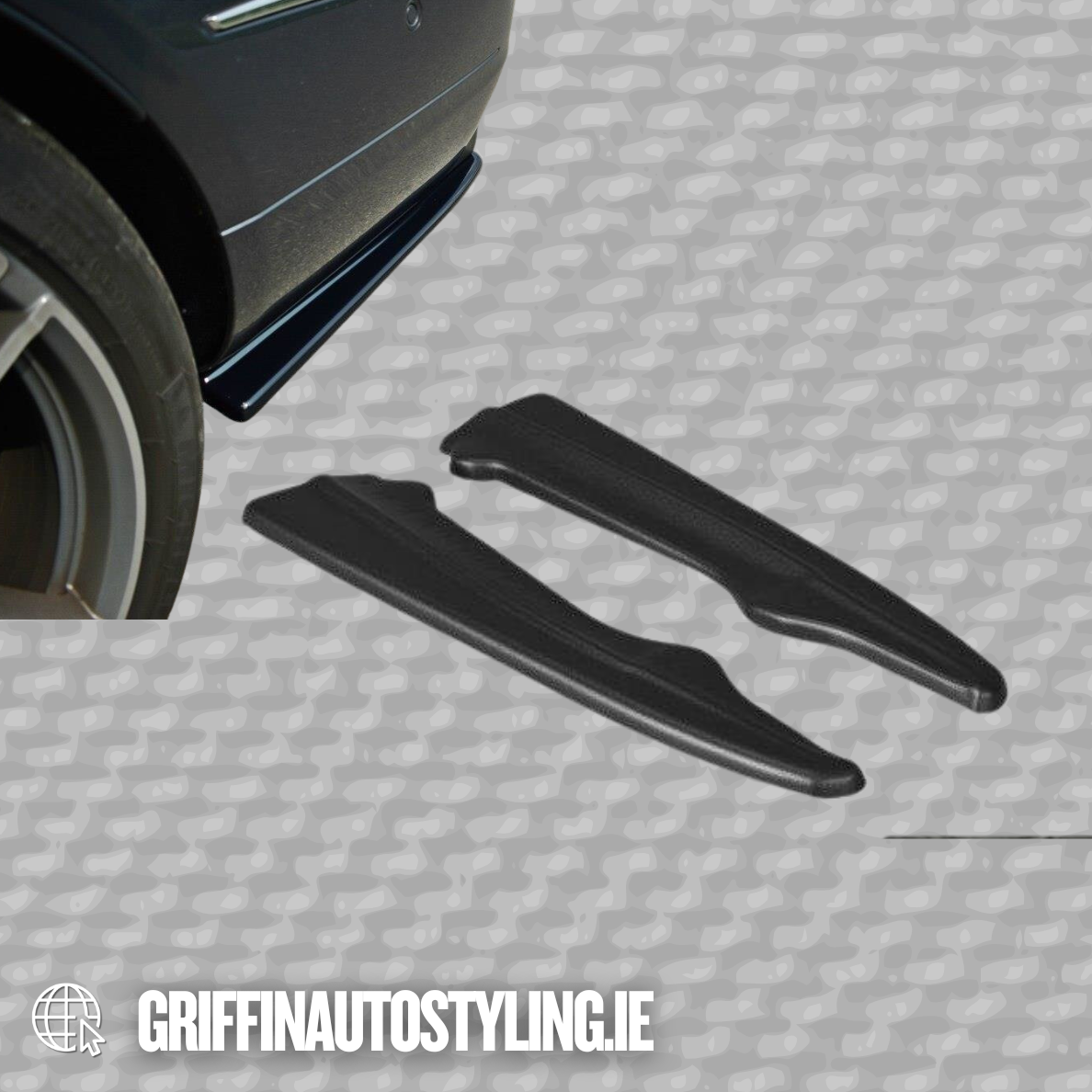 Maxton Design Mercedes E-Class W212 Coupe 2012-2017 Gloss Rear Spats