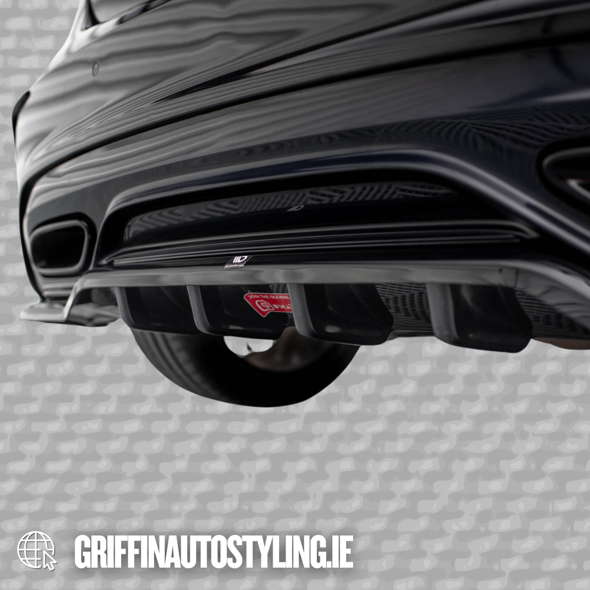 Maxton Design Mercedes A-Class AMG-Line W176 Facelift Rear Lip – Gloss Black