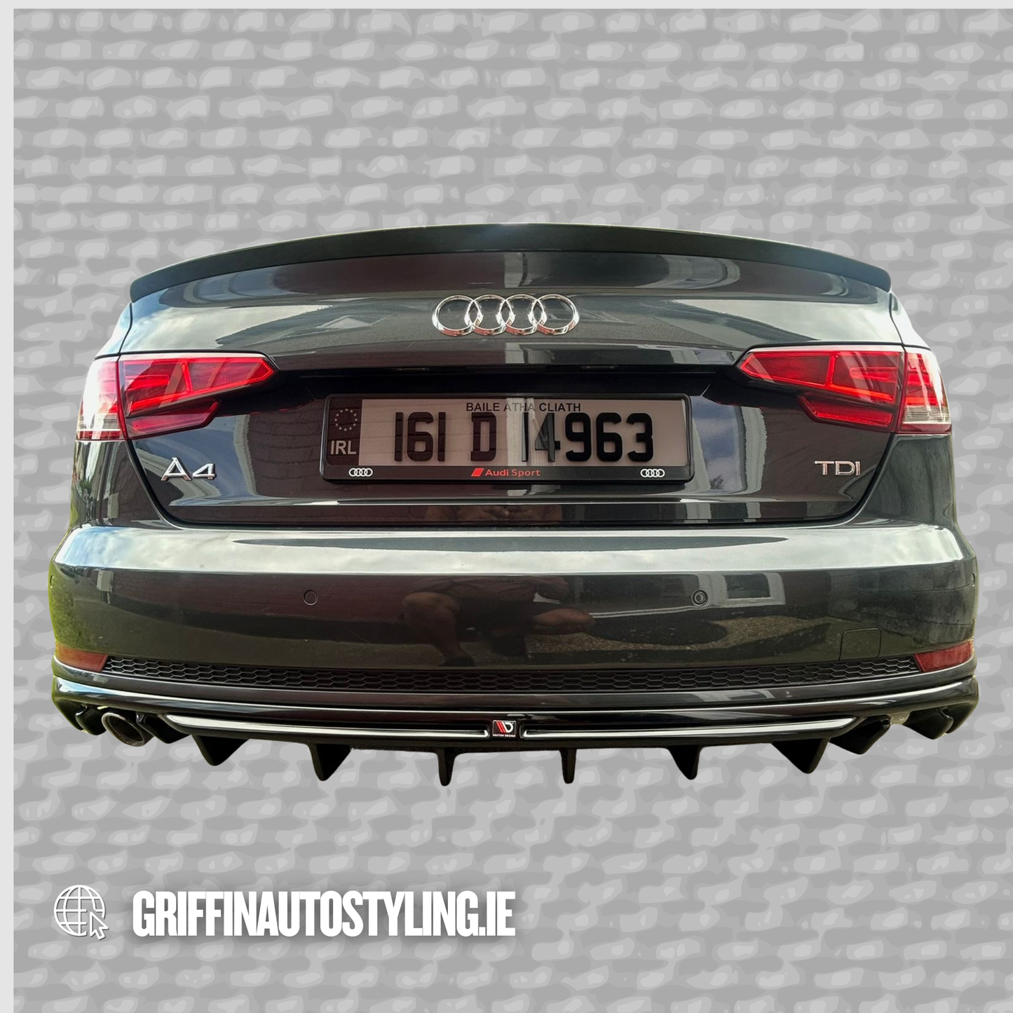 Maxton Design Audi A4 B9 S-Line Diffuser – Single Left Exit