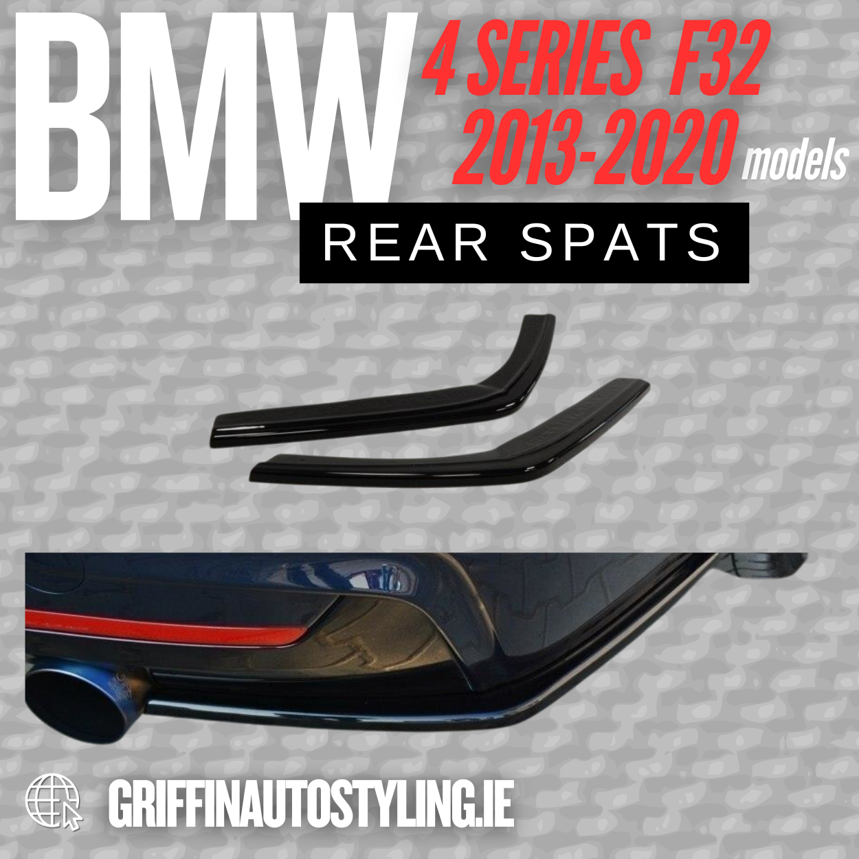 Maxton Design BMW 4-Series F32 Coupe Msport Rear Spats