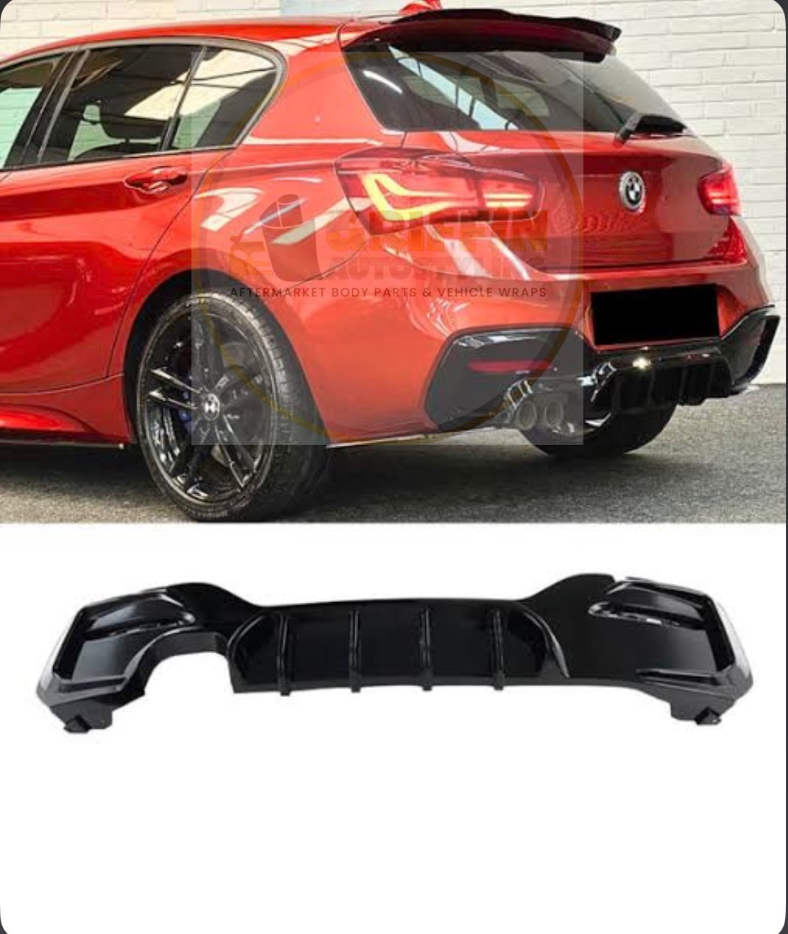 BMW 1 SERIES DIFFUSER LEFT EXIT F20 LCI 2015-2019