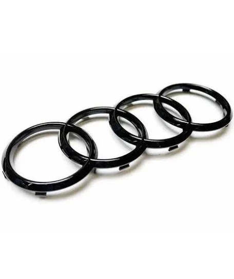Audi a3 front rings style emblem glossy black