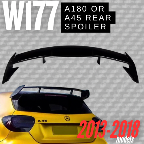 2013-2018 W177 A180 / A45 Rear Spoiler GLOSS BLACK