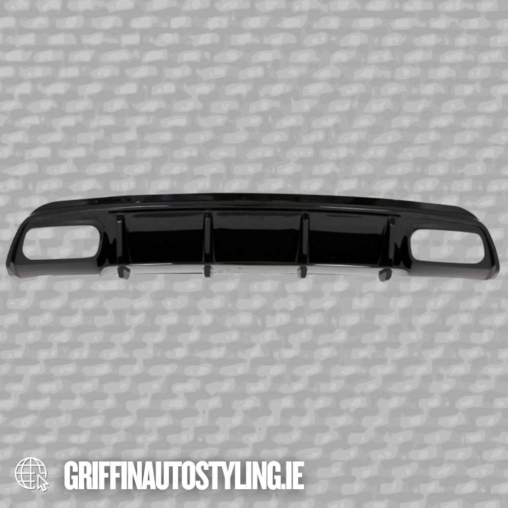 2016-2018 W176 A45 Rear Diffuser GLOSS BLACK