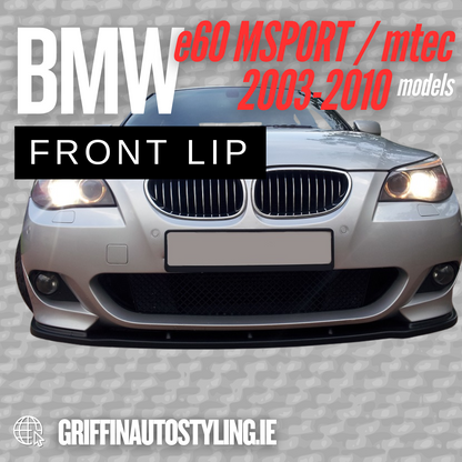 Maxton Design BMW E60 Mtec Add on Lip – Gloss Black