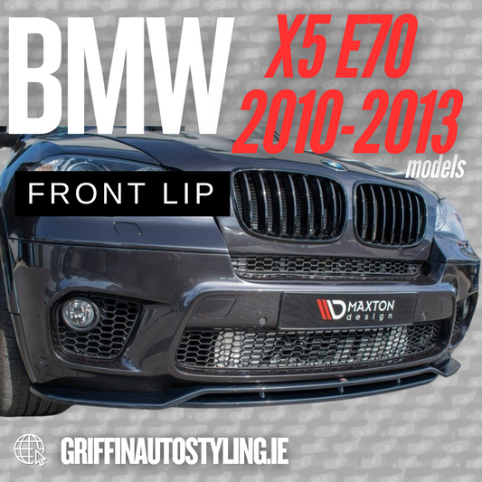 Maxton Design BMW X5 E70 Msport 2010-2013 Front Lip – GLOSS BLACK