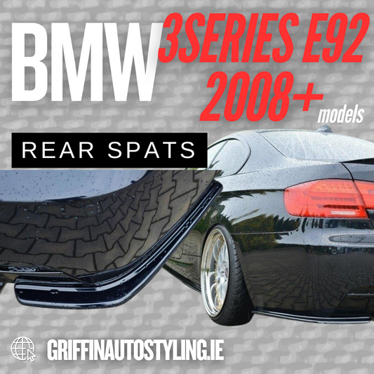 Maxton Design BMW E92 08+ Rear Spats – Gloss Black