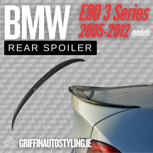 Maxton Design Boot Spoiler for BMW E90 – Standard Matte Black or Gloss Black