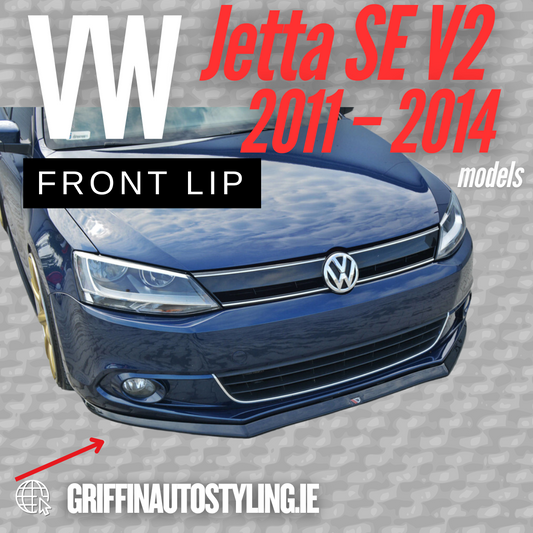 Maxton Design VW Jetta 2011-2014 SE Bumper Front Lip V2 – Gloss / Matte Black