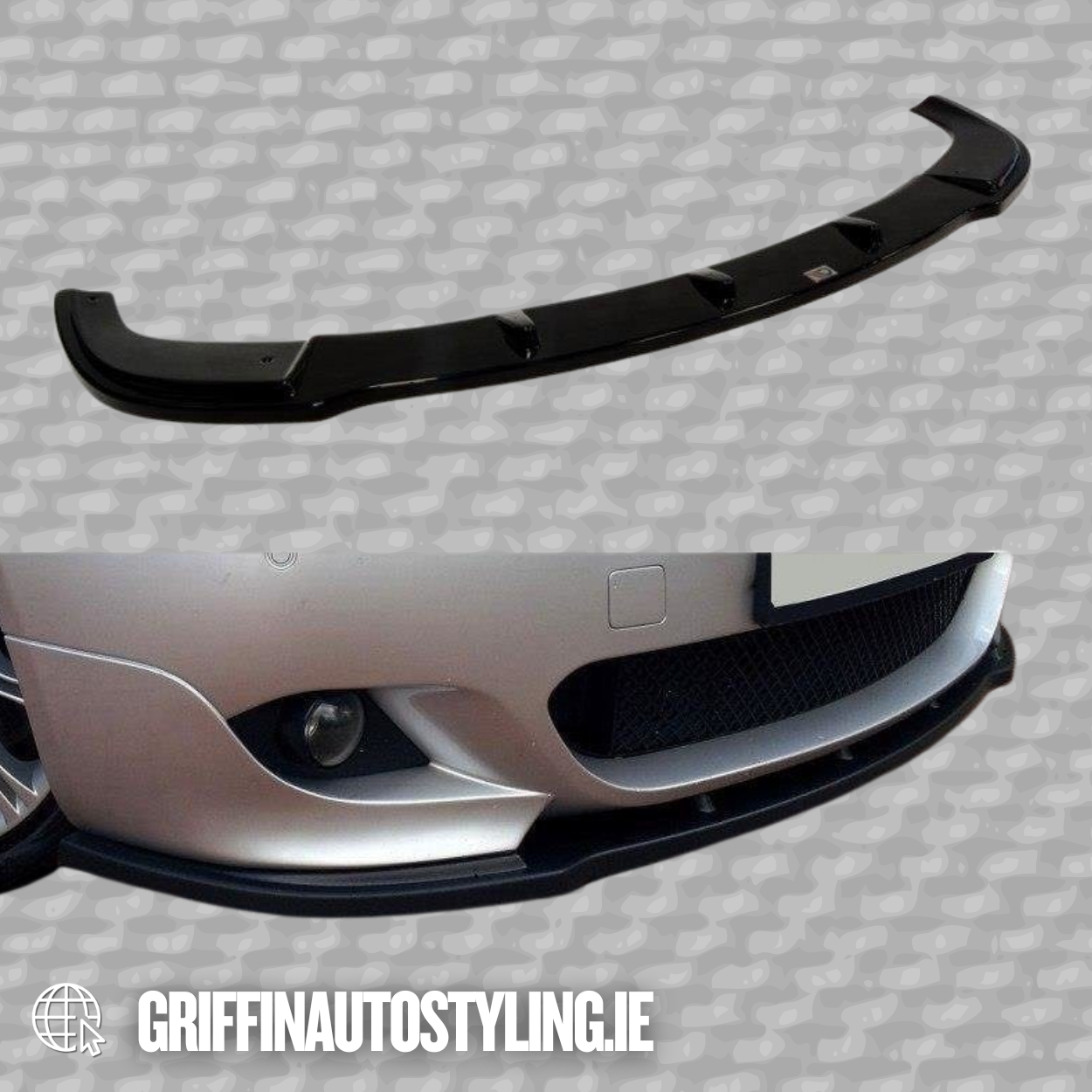 Maxton Design BMW E60 Mtec Add on Lip – Gloss Black