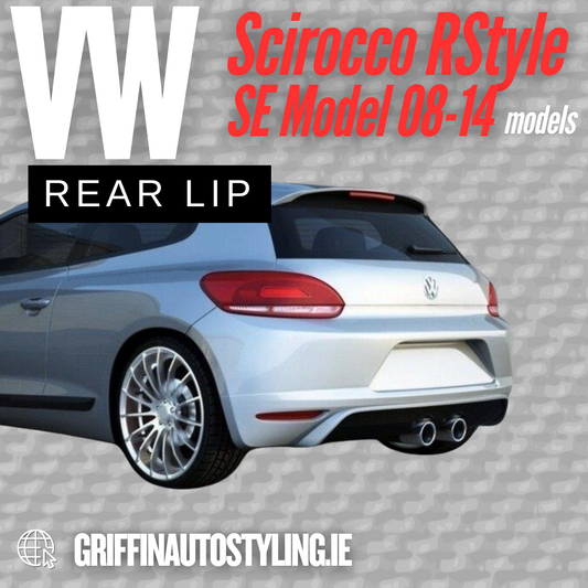Maxton Design VW Scirocco R Style 2008-2014 Fiberglass Rear Lip