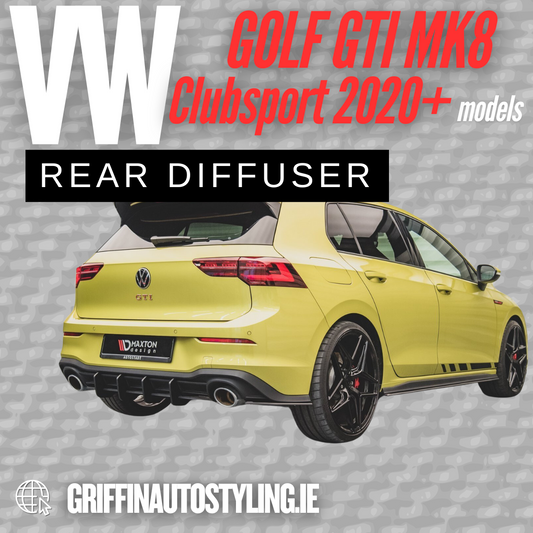 Maxton Design VW Golf 8 GTI Clubsport Durability V1 Diffuser