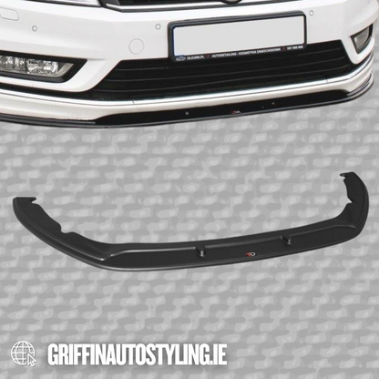 Maxton Design VW Passat B7 R-Line 2010- 2014 Front Splitter – Gloss Black