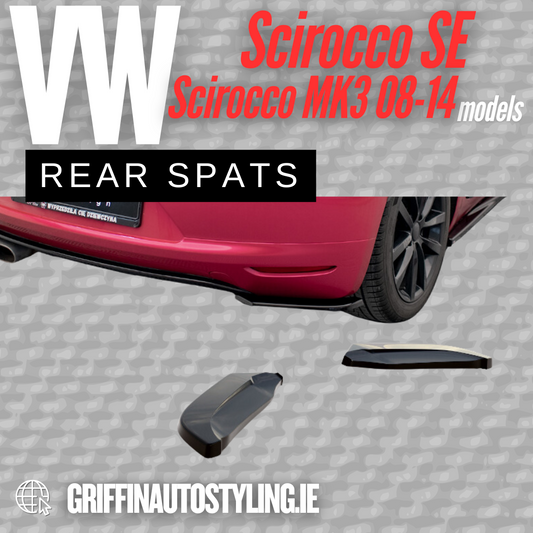 Maxton Design VW Scirocco SE Rear Spats – Gloss Black