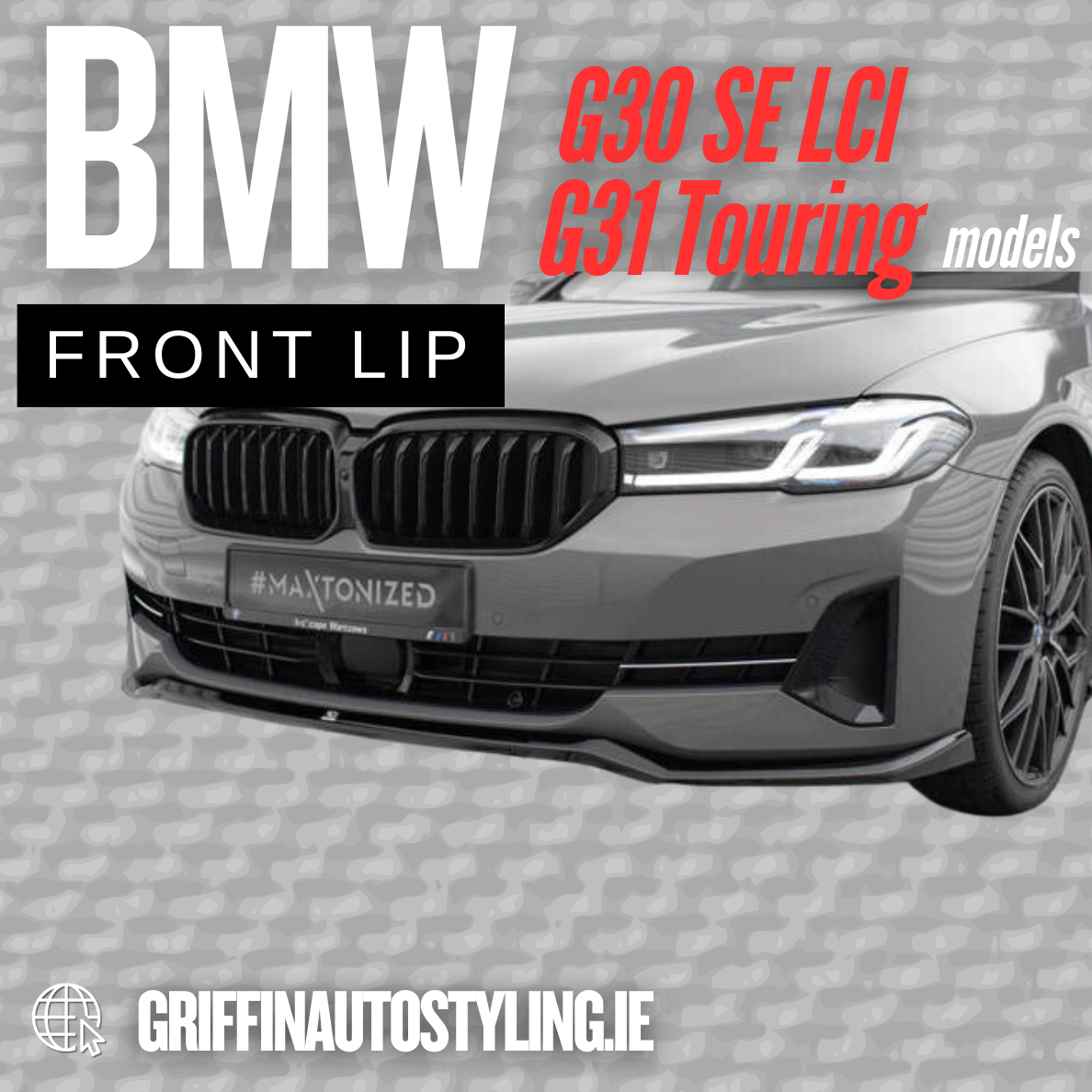Maxton Design BMW G30 SE LCI Gloss V2 Front Lip
