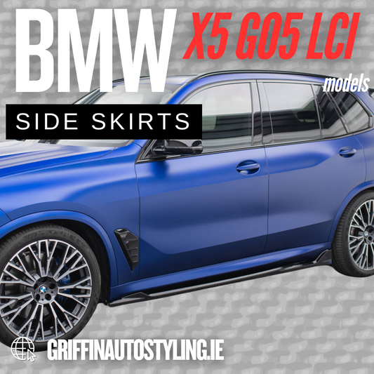 Maxton Design BMW X5 G05 LCI (2023+) V2 Gloss Side Skirt Extensions