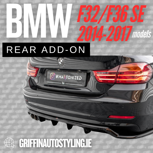Maxton Design BMW 4-Series Gran Coupe F32/F36 SE Rear Add-On – Gloss Black