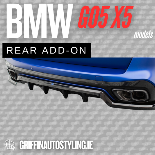 Maxton Design BMW G05 Facelift X5 (2023+) Rear Add-On – Gloss Black