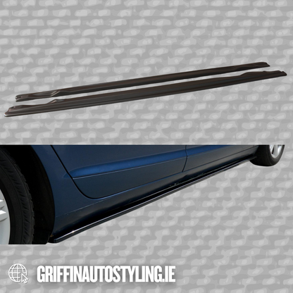 Maxton Design Audi A6 C6 Side Skirt Extensions – Matte / Gloss Black