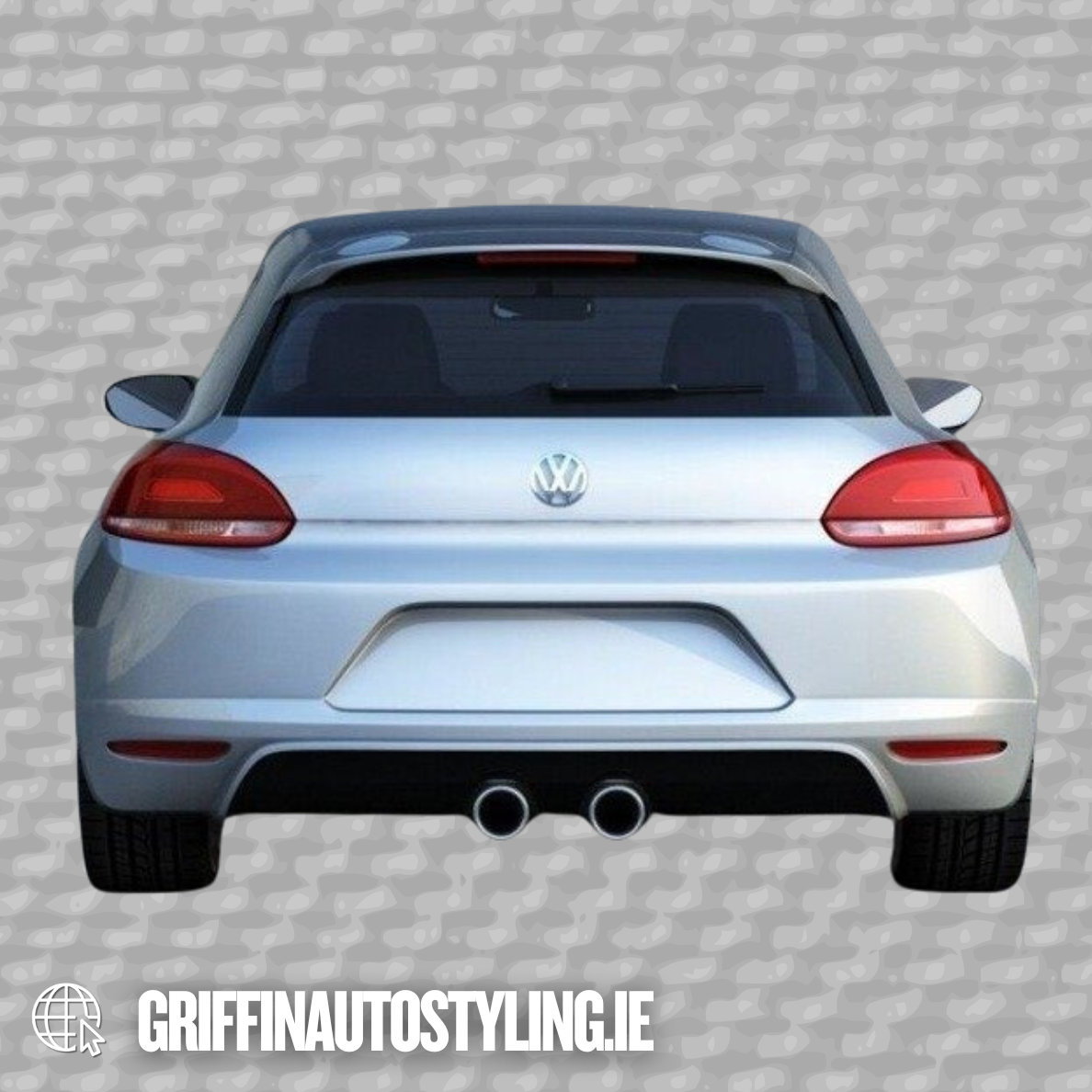 Maxton Design VW Scirocco R Style 2008-2014 Fiberglass Rear Lip
