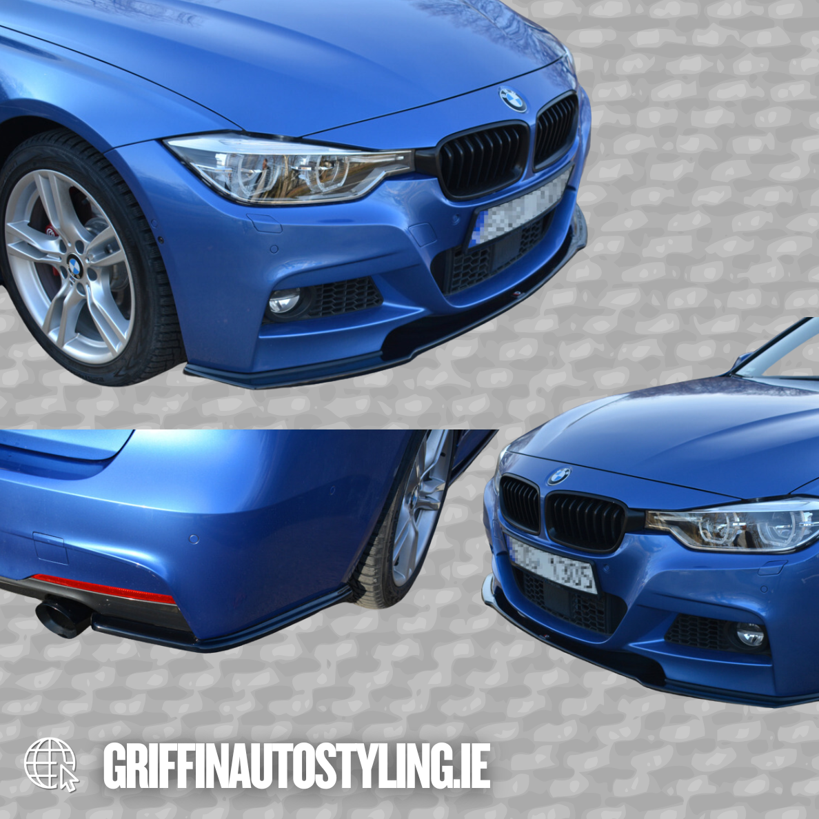 Maxton Design BMW 3 Series F30 M Sport Lip Kit – Combo