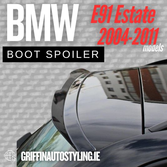 Maxton Design BMW E91 Estate M Sport Spoiler Extension – Gloss Black