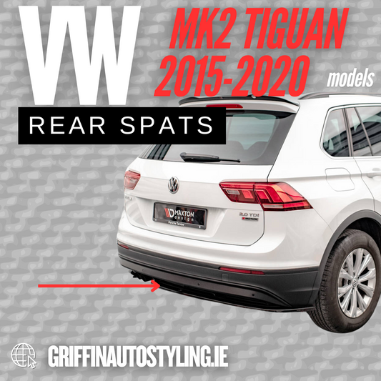 Maxton Design VW Tiguan MK2 Rear Spats 2015-2020 – Gloss Black Rear Splitter