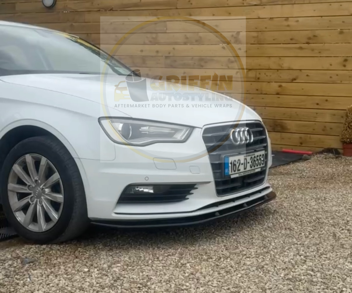 AUDI A3 8V FRONT LIP SPLITTER 1 PIECE 2013-2019