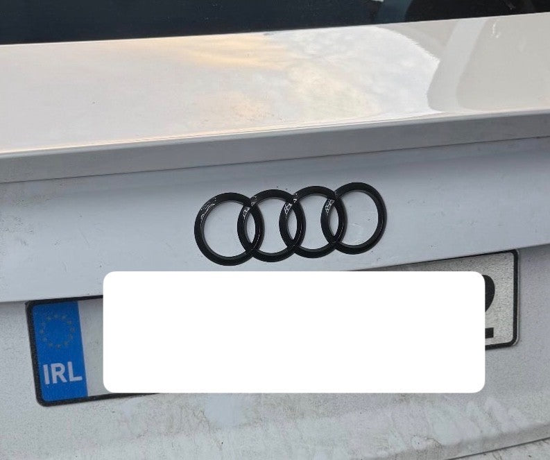 Audi A1 A3 A4 A5 A6 A7 A8 Rear Trunk Boot Lid Emblem Badge Black 192mmx65mm