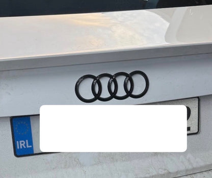 Audi A1 A3 A4 A5 A6 A7 A8 Rear Trunk Boot Lid Emblem Badge Black 192mmx65mm