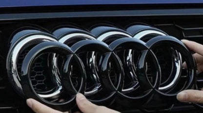 Audi a3 front rings style emblem glossy black