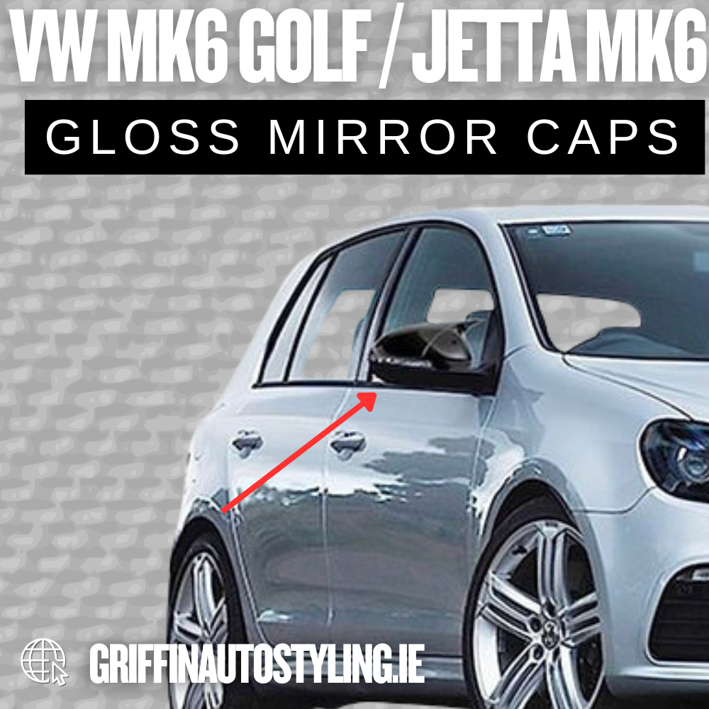 2010-2014 Volkswagen Golf MK6 / Jetta MK6 Mirror Caps Gloss Black